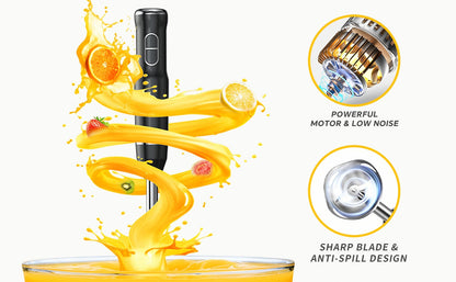 Corded Immersion Blender with Stainless-Steel-Look Blending Head, Two Controls and 38cm Height