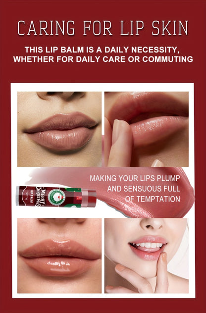 MISS FACTOR 32-Piece Lip Balm Set with Individually Capped Tubes in Red Christmas Gift Box