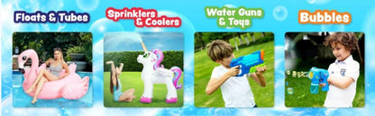 3-Pack Bubble Gun Blower with 3 Pre-Loaded Solution Refills – Hand-Powered, Color-Changing Bubbles, Ergonomic Grip, ASTM Safe, Kids Birthday Party Favor, Easter Egg Hunt, Summer Outdoor Indoor Play