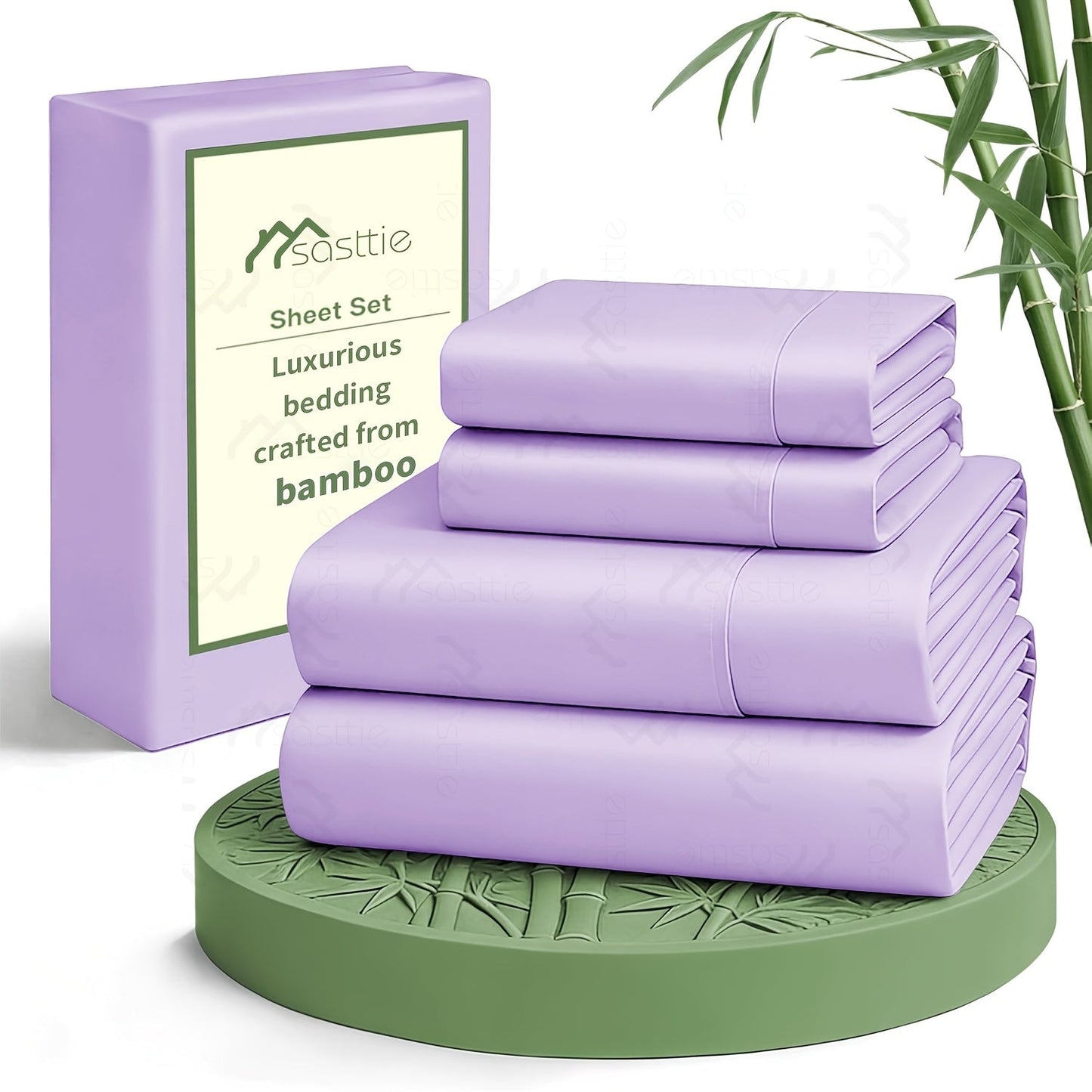 Bed Sheet Set 6-Piece with 17-Inch Pocket, Double-Stitched Edges, Four Bed Sizes and Thirteen Colors