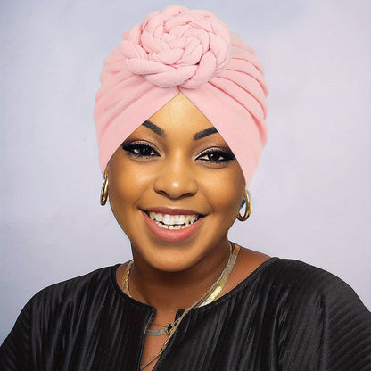 Five-Piece Braided Turban Headband Assortment in the Protected Mixed-Color Checkout Set for Styling