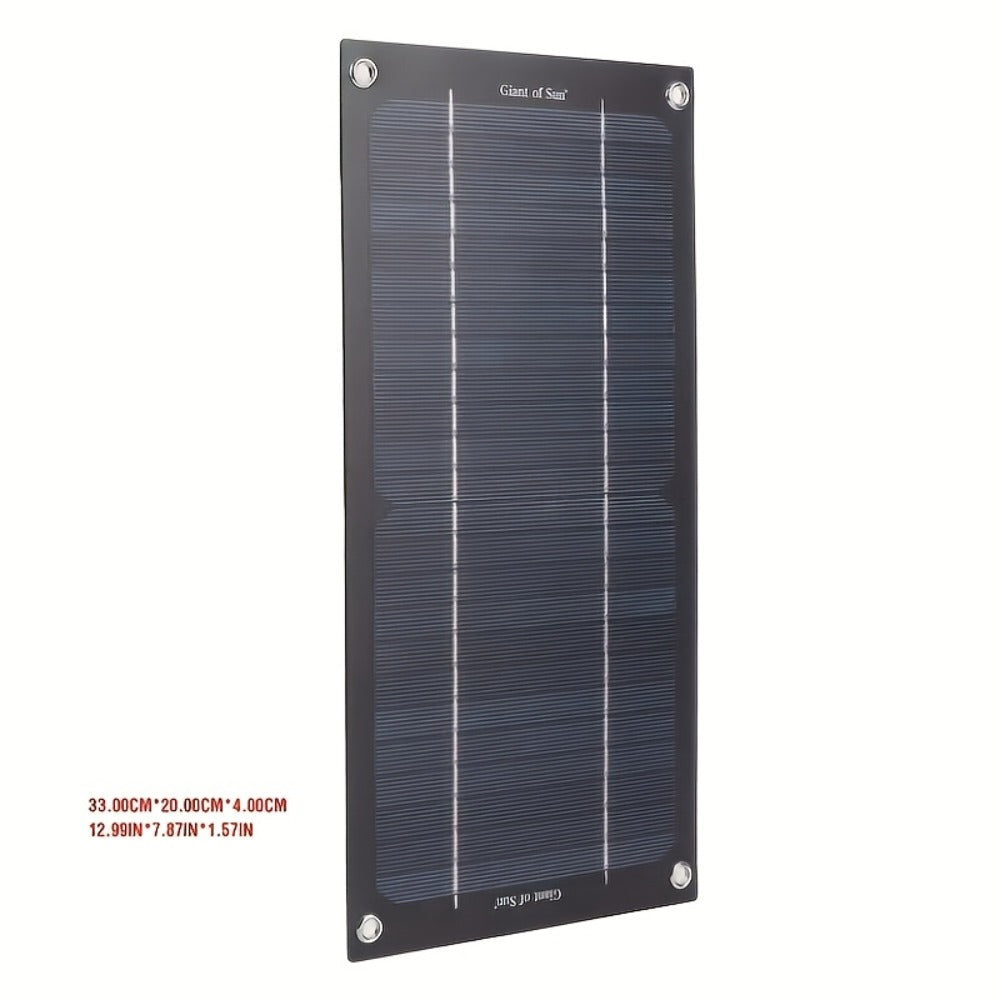Monocrystalline Solar Panel Kit 18V with 100A Charge Controller – Portable High-Efficiency Solar Charger for RV, Camping, Outdoor Travel & Fishing, 12V/24V Off-Grid Power System with Extension Cable & Battery Clamps