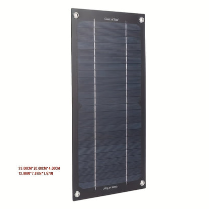 Monocrystalline Solar Panel Kit 18V with 100A Charge Controller – Portable High-Efficiency Solar Charger for RV, Camping, Outdoor Travel & Fishing, 12V/24V Off-Grid Power System with Extension Cable & Battery Clamps