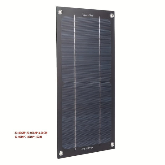 Monocrystalline Solar Panel Kit 18V with 100A Charge Controller – Portable High-Efficiency Solar Charger for RV, Camping, Outdoor Travel & Fishing, 12V/24V Off-Grid Power System with Extension Cable & Battery Clamps