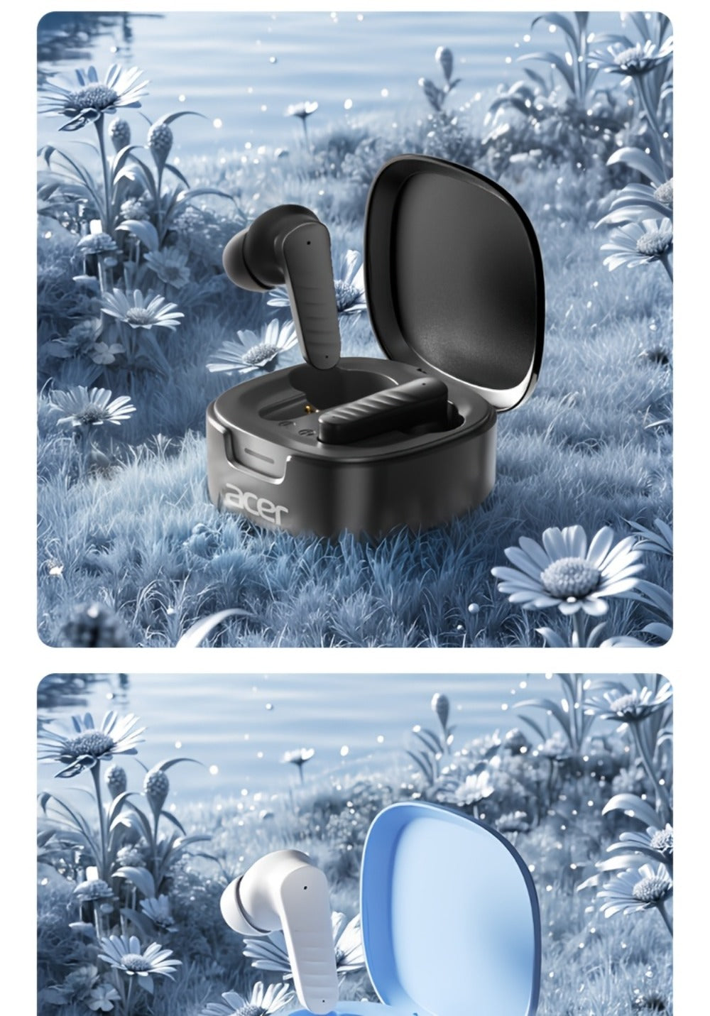 Wireless Earbuds Mini Lightweight In-Ear with ENC Calls, Touch Control and Long Battery in Three Colors