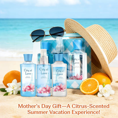 Three-Piece Peppermint Eucalyptus Bath Set with Body Lotion, Shower Gel and Fragrance Mist