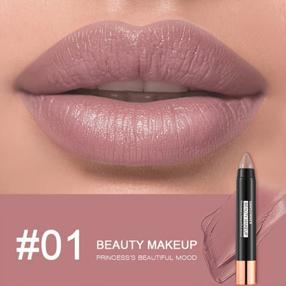 Matte Velvet Crayon Lipstick Gift Box Set 6 Shades Waterproof Long Lasting Highly Pigmented Easy Apply Twist-Up Lip Color for Women All Skin Tones Daily Wear Travel & Gifting