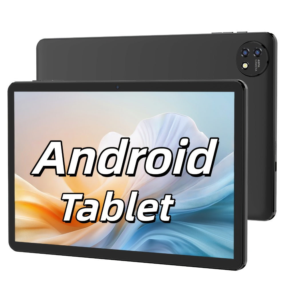 GPS FM Radio Android Tablet 7 & 10.1 Inch 6GB RAM 512GB Expandable Storage WiFi Dual Camera Quad-Core Android 11 Tablet PC with Leather Case Stereo Speakers Type-C Charging Pink Blue Black