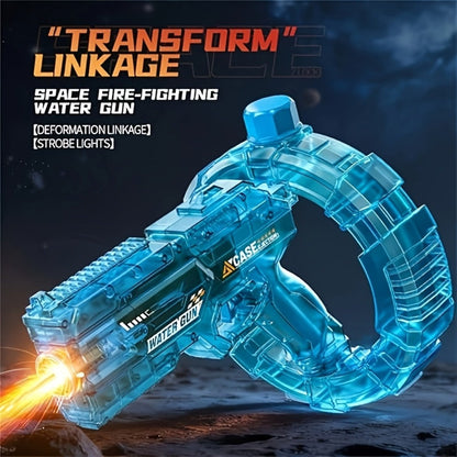 Electric Water Gun High Pressure Automatic Squirt Blaster with LED Flash & USB-C Rechargeable – 40ft Long Range Rapid Fire for Kids Teens Adults, Pool Beach Backyard Summer Outdoor Toy Gift