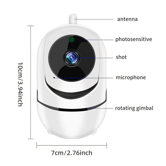 Indoor Security Camera 1080P WiFi Model with Night Vision, Motion Detection and Two-Way Audio