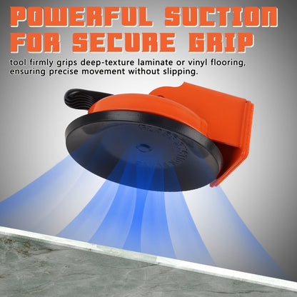 Floor Gap Fixer Tool with 4.84" Suction Cup, Laminate Floor Gap Repair Tool Kit for Vinyl Plank Hardwood Floors, Professional Plank Grabber with Metal Body & Felt Pad, Floor Installation Repair Tool