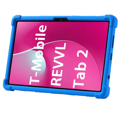 T-Mobile Revvl Tab 2 10.1-Inch Soft TPU-Labeled Tablet Case with Kickstand in Black, Blue or Rose Red