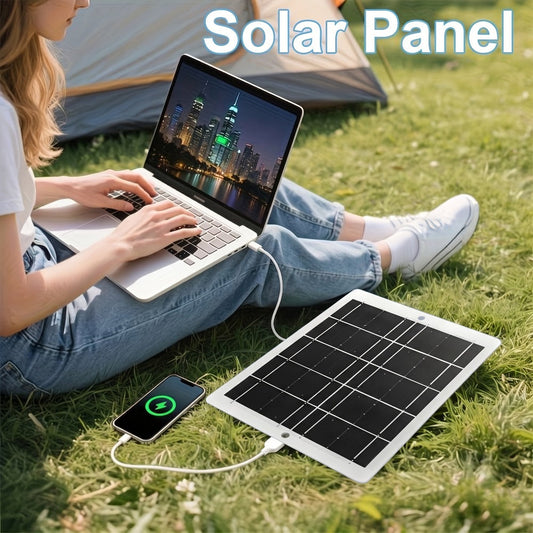 Outdoor Solar Phone Charger 5V USB 2.5A – Portable Solar Charging Panel for Camping Hiking Backpacking | Charges Phones Power Banks Flashlights Fans | Lightweight Compact Emergency Home Backup Solar Power