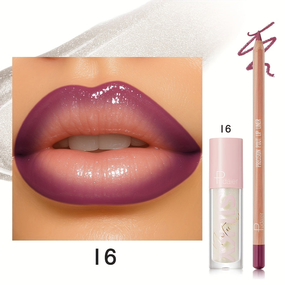 Lip Color and Liner Duo with Eight Recorded Shade Options from 14 Through 24 and Pink-Cap Tube