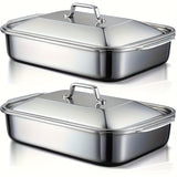 2 lids + 2 plates 4 pieces box upgrade version