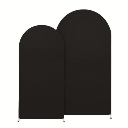 Two-Piece Fitted Arch Photography Backdrop Cover Set for 6-Foot and 6.6-Foot Compatible Frames