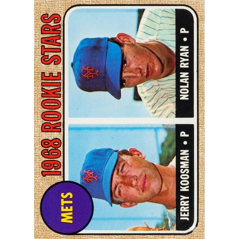 Sports Trading Cards, 1968 Topps-Labeled Baseball Mystery Display Slab with One Random Card for Collectors