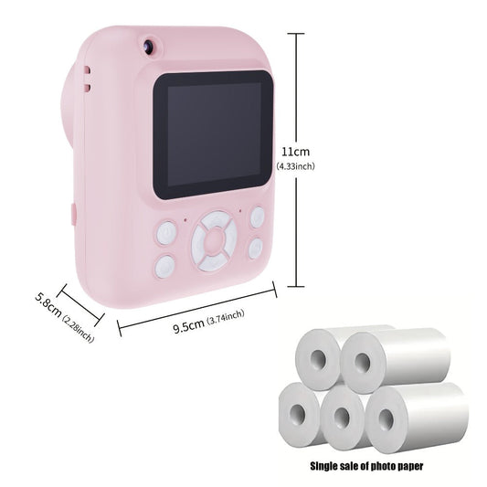 Kids Instant Print Camera 3-in-1 with MP3 & Games – 10x Zoom, 2.4" HD Screen, 32GB Card, Prints Photos in 1 Second, Birthday & Holiday Gift for Girls & Boys