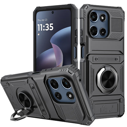 Magnetic Metal Kickstand Moto G 5G 2025 2026 Case Shockproof Drop Protection Slim Protective Phone Cover for Motorola Moto G 5G 2025 Moto G 5G 2026 Moto G Play 2026 6.7 Inch – Hands-Free Stand