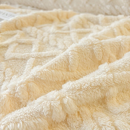 Sofa Cover Soft Polyester Velvet Bohemian Jacquard Throw for 3 or 4-Seater Sofas in Five Colors