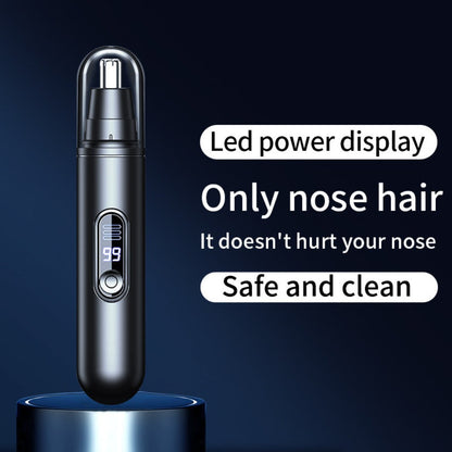 Rechargeable Nose, Ear and Eyebrow Hair Trimmer with LED Display in Two Exact Checkout Configurations