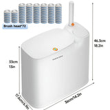 Bathroom 2-in-1 trash can + 72 disposable brush heads