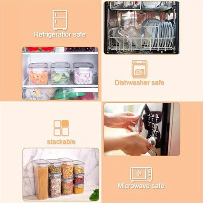 Food Storage Containers Multi-Size Pantry Set with Matching Lids, Labels and Markers in Four Pack Options