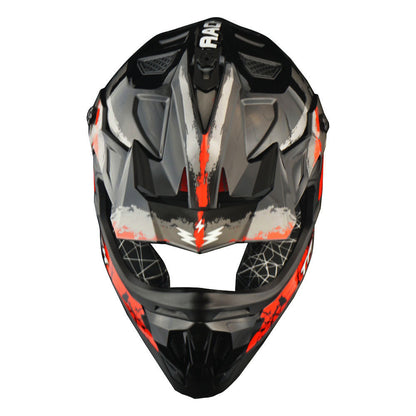 Dirt Bike Helmet Adult Motorcycle ATV Off-Road Track Style Lightweight Aerodynamic Thermoplastic Shell Removable Washable Padding Glossy UV Finish, Multiple Colors XS-XXL