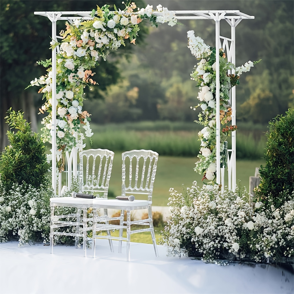 Wedding Arch Metal Garden Arbor Pergola Rose Trellis Backdrop Stand