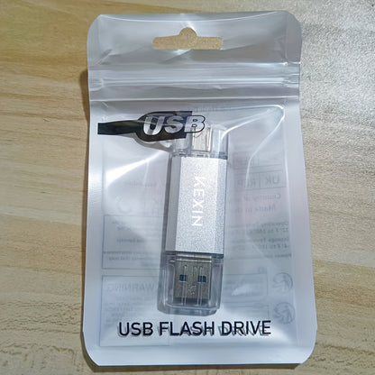 USB Flash Drive KEXIN 2-in-1 USB 2.0 and Type-C Rotating Memory Stick in 32GB, 64GB or 128GB