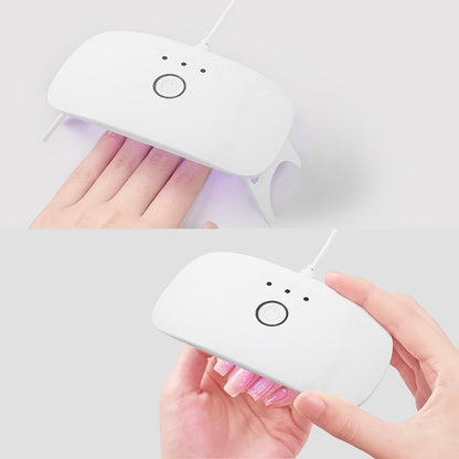 Semi-Cured Nail Sticker Kit with 20 Designs, Portable UV Lamp and Full-Coverage Nail Patches