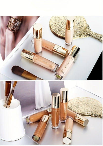 Two-Piece Under-Eye Concealer Set with Liquid Stick Applicators for Buildable Everyday Face Makeup