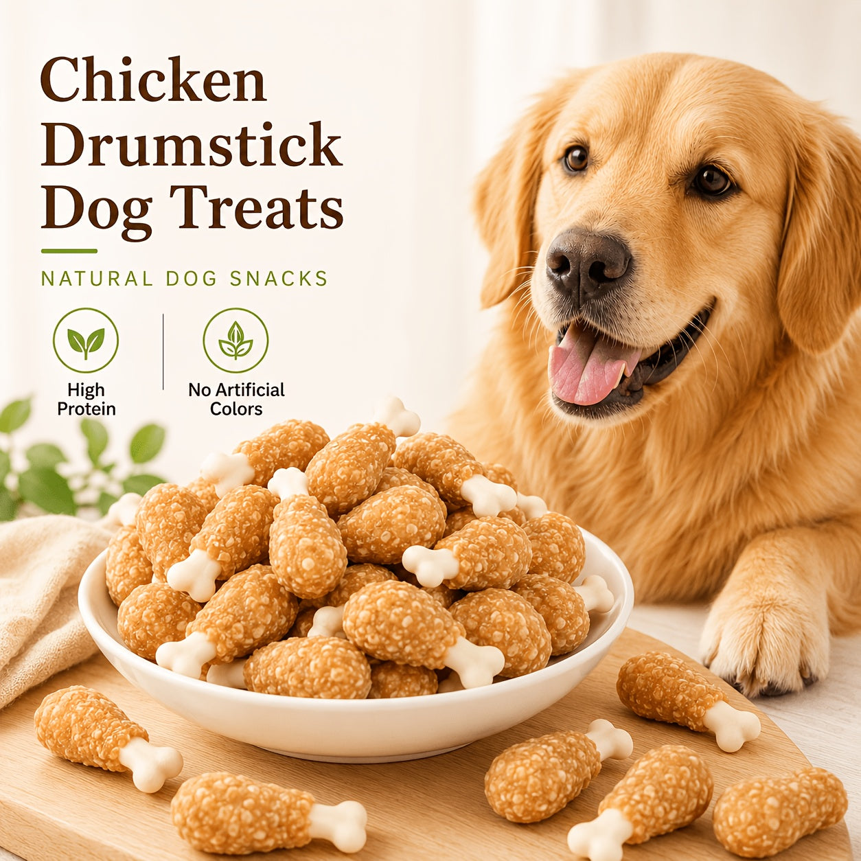 Dog Treats Chicken and Rice Dumbbell-Shaped Bites with Multipack and Two Flavor-Label Options