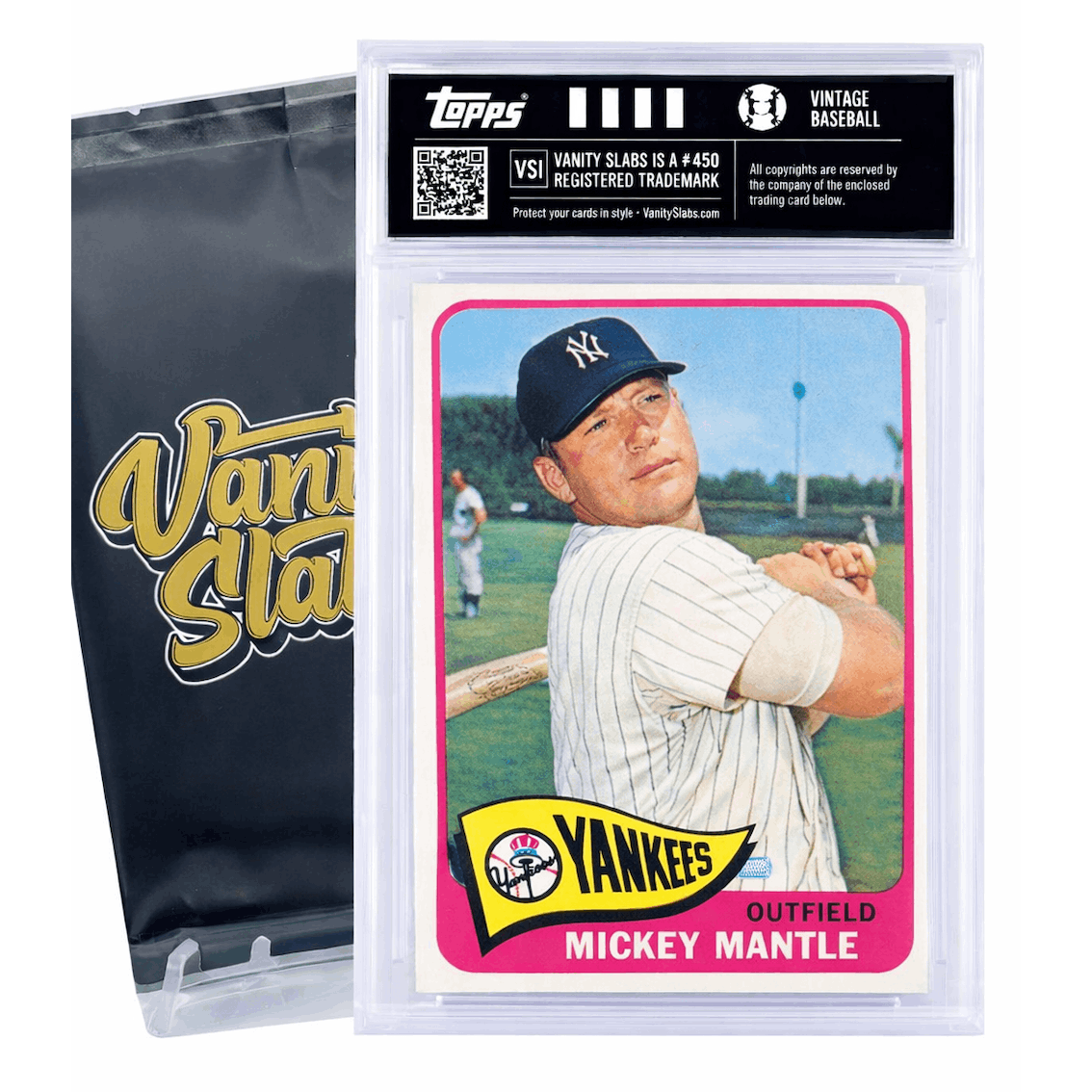 Sports Trading Cards, Baseball Mystery Display Slab with One-Slab or Two-Slab Options for Collectors