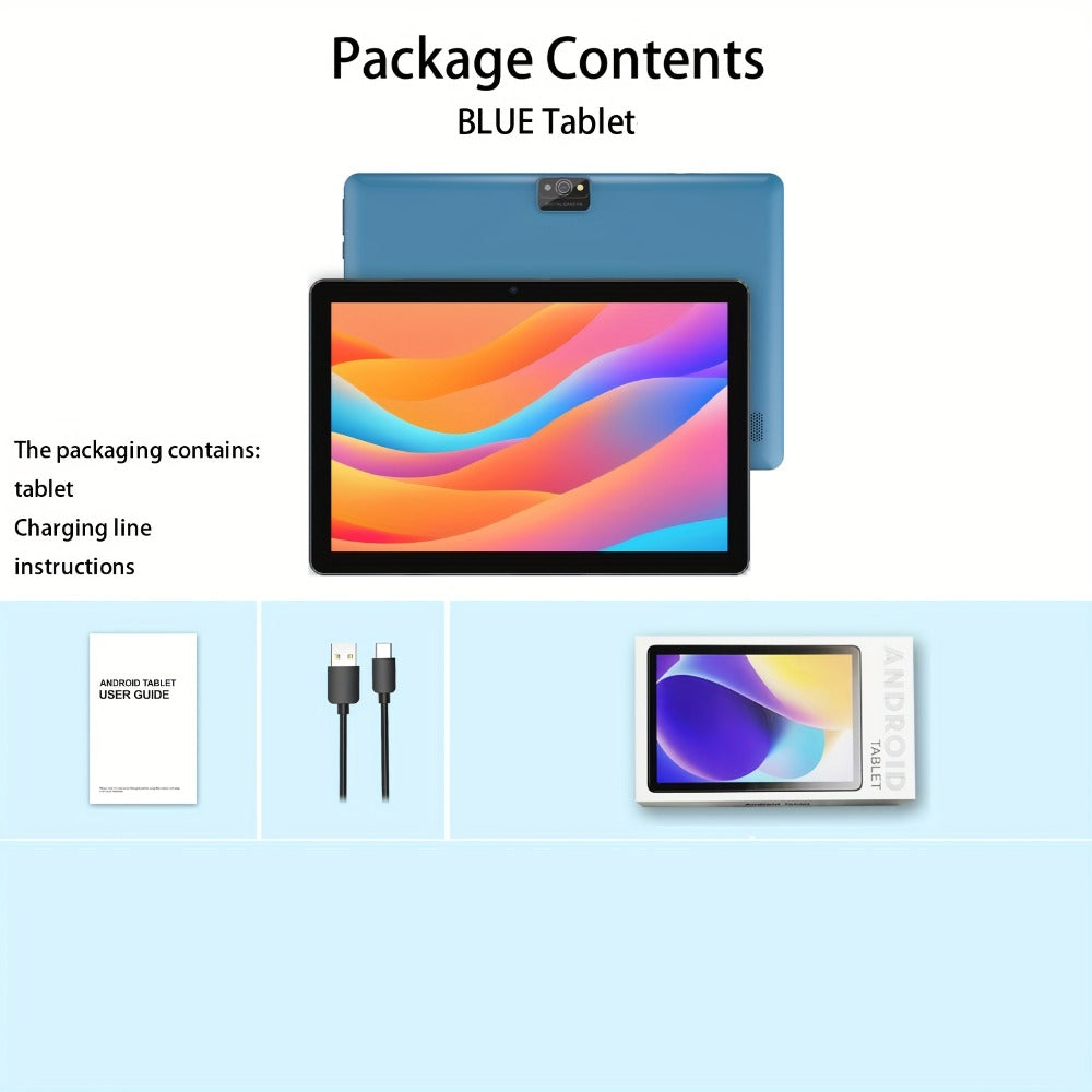 Android Tablet 10-Inch with Android 13, 7GB Total RAM, 64GB Internal Storage and 1TB Expansion Support