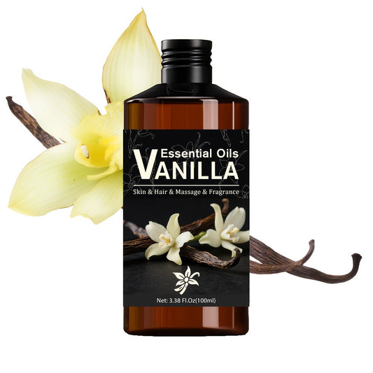 Aromatherapy Oil Vanilla Blend with Castor, Jojoba, Glycerin and Plant Extract in 100ml Bottle