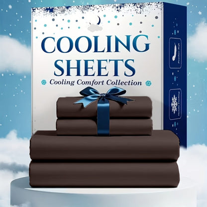 Bed Sheet Set Soft Breathable Cooling Microfiber Fitted & Flat Sheets with Deep Pockets – Wrinkle Free Hotel Luxury Bedding in Multiple Colors & Sizes