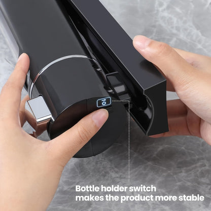 Wall-Mounted Soap Dispenser with 53 oz 1500 ml Source Capacity and Black, White or Golden Finish