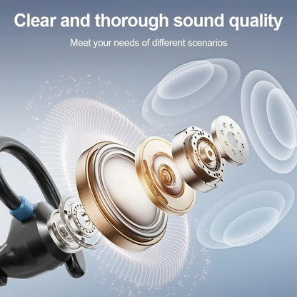 Wireless Earbuds HiFi Stereo with Active Noise Canceling, LED Display, Touch and Fast USB Charging