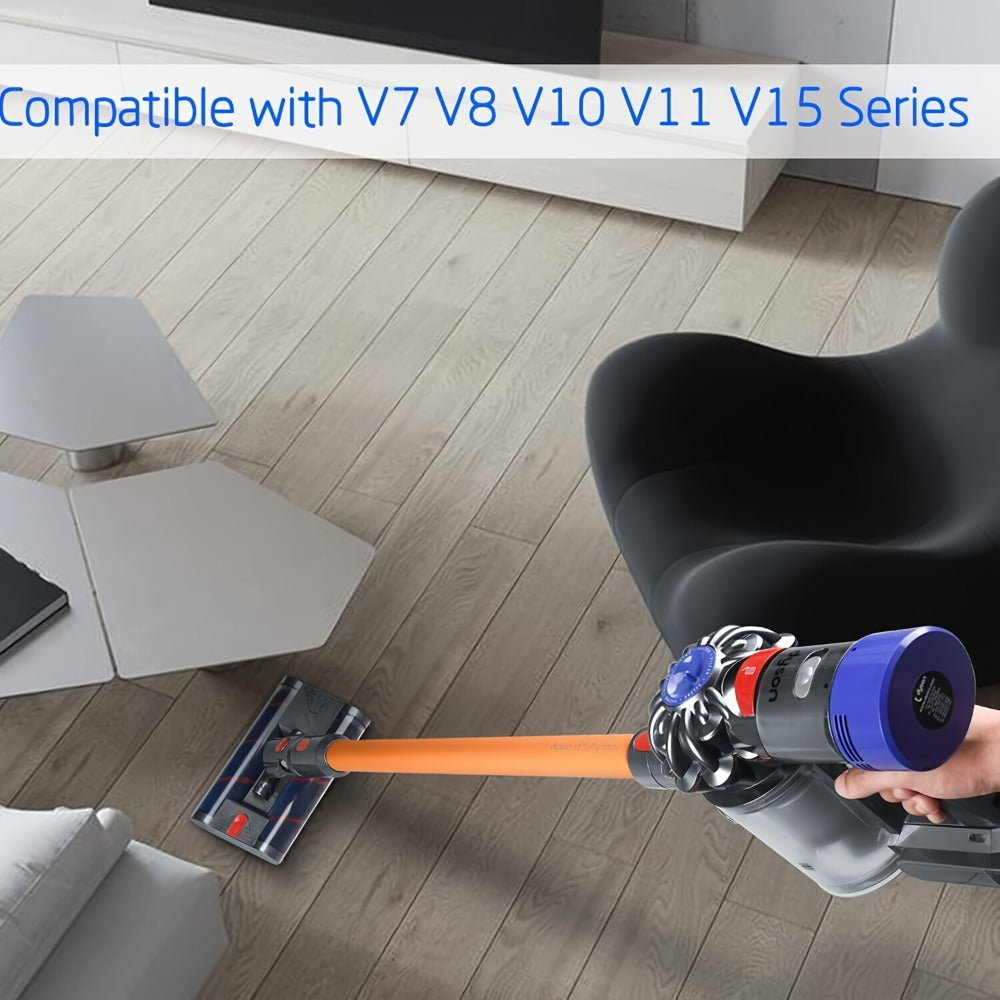 Dyson Replacement Brush Head Double Roller Compatible with V7 V8 V10 V11 V15 360° Swivel Hard Floor Vacuum Cleaner Attachment