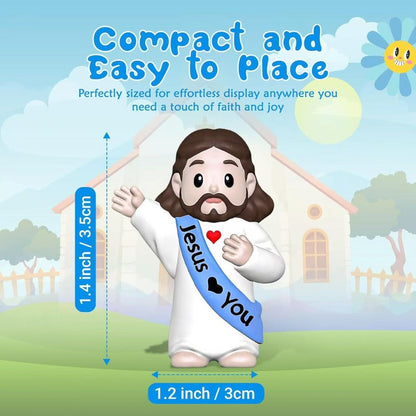 Party Decorations 160-Piece Religious Mini Figure and Banner Set with Mixed Colors and Random Patterns