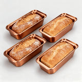 4pcs Golden Regular Size Bread Baking Pan