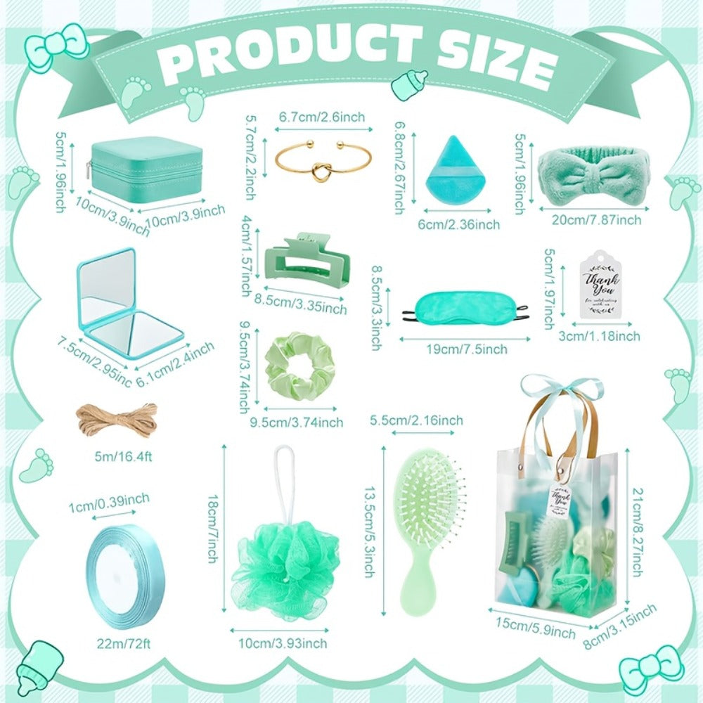 Party Favor Set for Women 74pcs – Wedding & Bridal Shower Gift Pack with Headbands, Bracelets, Jewelry Boxes, Mirrors & Beauty Accessories, Christmas Holiday Gift Bag for Her, Game Winner Prize