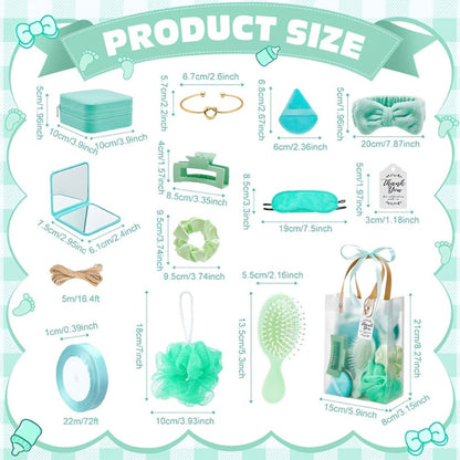 Party Favor Set for Women 74pcs – Wedding & Bridal Shower Gift Pack with Headbands, Bracelets, Jewelry Boxes, Mirrors & Beauty Accessories, Christmas Holiday Gift Bag for Her, Game Winner Prize