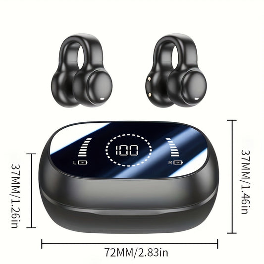 Open-Ear AI Translation Earbuds 144 Languages Real-Time Translator, Wireless Translator Headphones USB-C Charging, Compatible with Tablet & Smartphone, for Travel Business International Communication