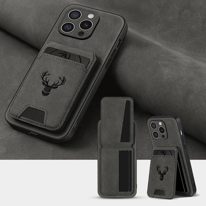 Folio Wallet Phone Case with Card Holder and Kickstand for Selected iPhone 11 through 16 Models
