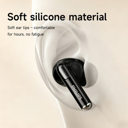 Wireless Earbuds Philips Bluetooth 6.0 Semi-Open Back with Long Battery and Noise Reduction
