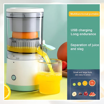 Green-K USB-Charging Citrus Press with Clear Reamer Chamber, Spout, 23.7cm Height and 10.6cm Width