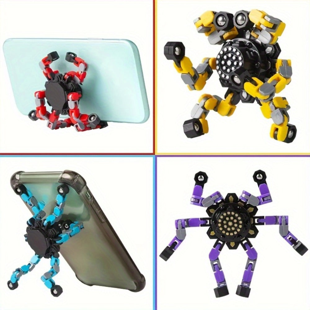 Robot Fidget Spinner Set with 10- or 15-Piece Standard and Luminous Checkout Configurations