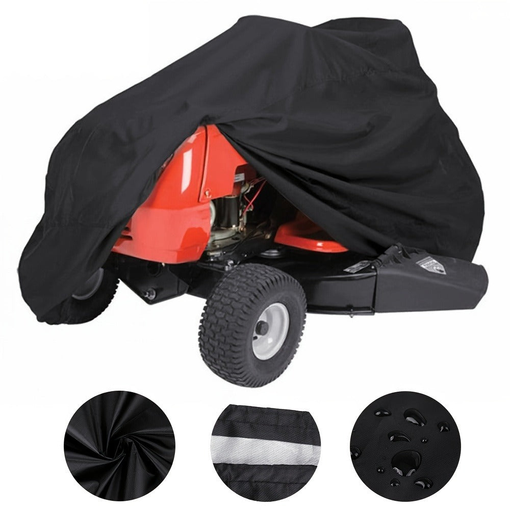 Riding Lawn Mower Cover 54"x30"x36" – 210D Heavy Duty Waterproof Oxford Fabric Tractor Cover with Drawstring | UV, Rain & Dust Protection | Fits 55" Mowers